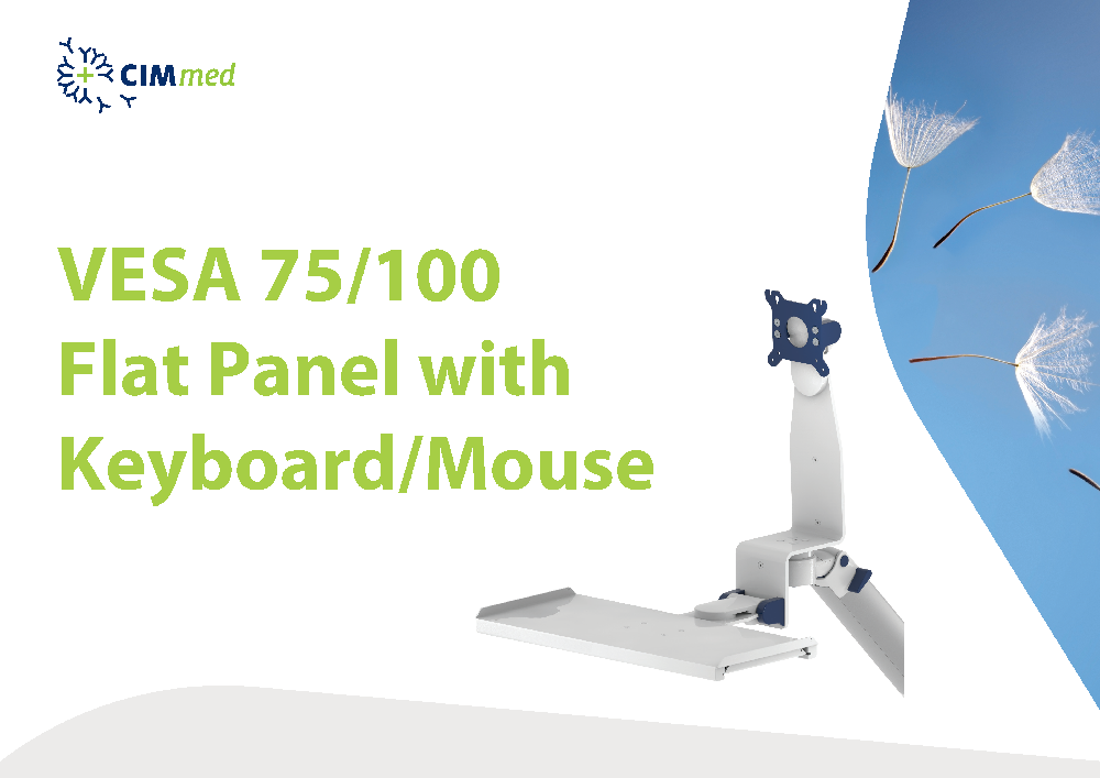 VESA-75-100 Flat Panel Keyboard